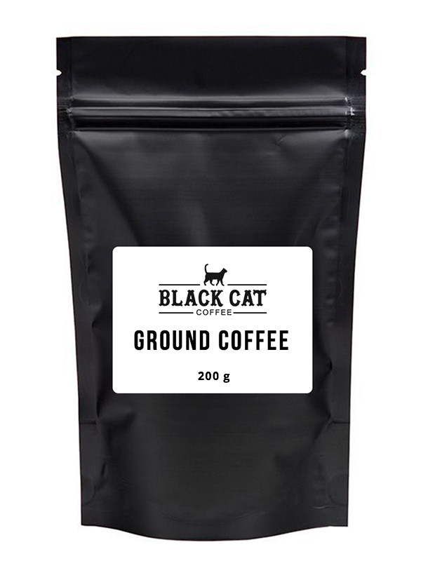 Молотый кофе Black Cat 200 г (11-358) - фото 1 - id-p1873013510