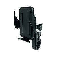 Тримач для телефону на велосипед алюмінієвий чорний