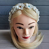 Обруч із білими квітами, фото 2