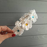 Обруч із білими квітами, фото 3