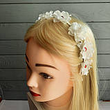Обруч із білими квітами, фото 8