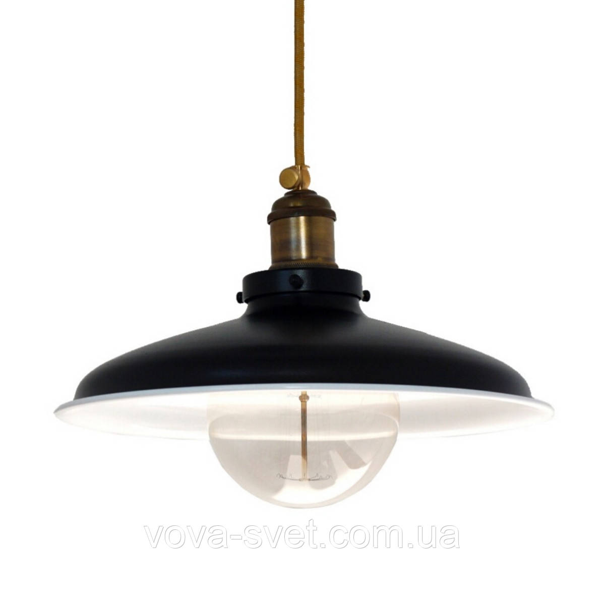 Світильник підвісний купол Loft Steampunk [ Pendant Black & White ]