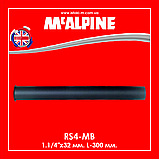 Сифон для умивальника чорний матовий без зливу 120 BLACK McAlpine, фото 10