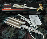 Тройная плойка (щипцы для волос) керамическое покрытие «Gemei GM 1988»
