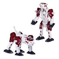 Дитячий трансформер JUNFA HF9989-3 робот+тваринний (Червоний)