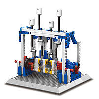 Конструктор электромеханический Паровой двигатель 4 в 1 Wange 1404 пульт 296 дет блочный пластик детский Ванге