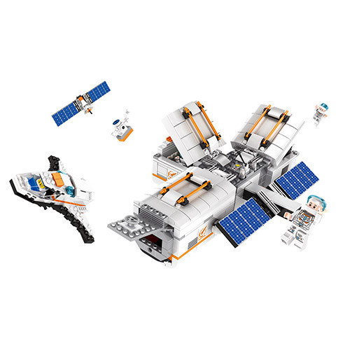 Конструктор дитячий Wange Космічна станція 4850 пластик блок 732 деталі для дітей, фото 1