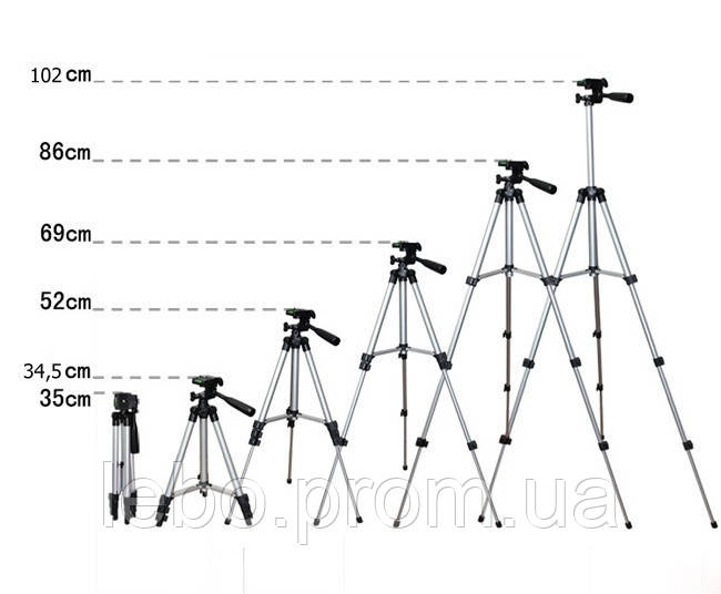 Штатив Tripod WT-3120 - фото 2 - id-p1873036375