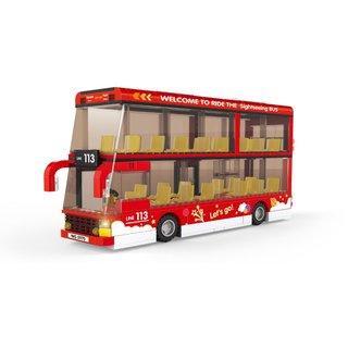 Дитячий конструктор Двоповерховий екскурсійний автобус Wange 5970 Intercity 436 деталей, фото 1