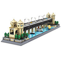 Конструктор Мост через реку Янцзы Wange 3D Архитектура 6223 Ухань 3Д 1452 детали