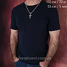 Комплект! срібний ланцюжок і кулон-хрестик 925 проби, фото 2