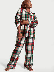 Фланелева піжама р. S Regular Victoria's Secret Flannel Long PJ Set
