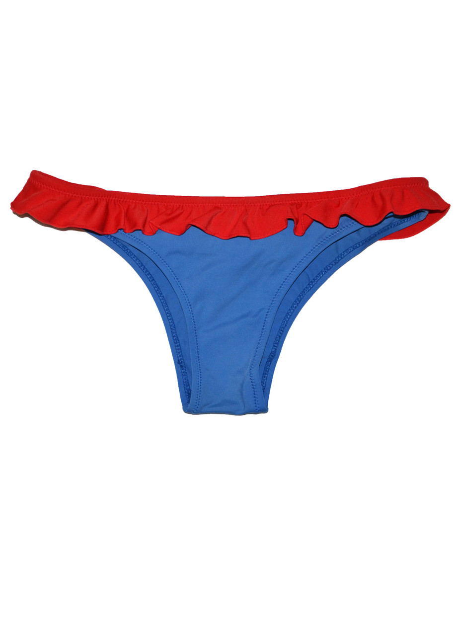 Жіночі купальні плавки з рюшами М