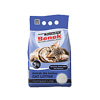 Супер Бенек Бентонитовый Компактный наполнитель для кошачьего туалета с ароматом морской свежести, 5 л