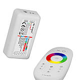 Контроллер RGB + W PROLUM (RF; 5K; сенсорний; 18A; Білий), фото 3