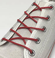 Шнурки для взуття круглі просочення 60 см (2 мм) Червоний
