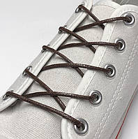 Шнурки для взуття круглі просочення 60 см (2 мм) Темно-коричневий