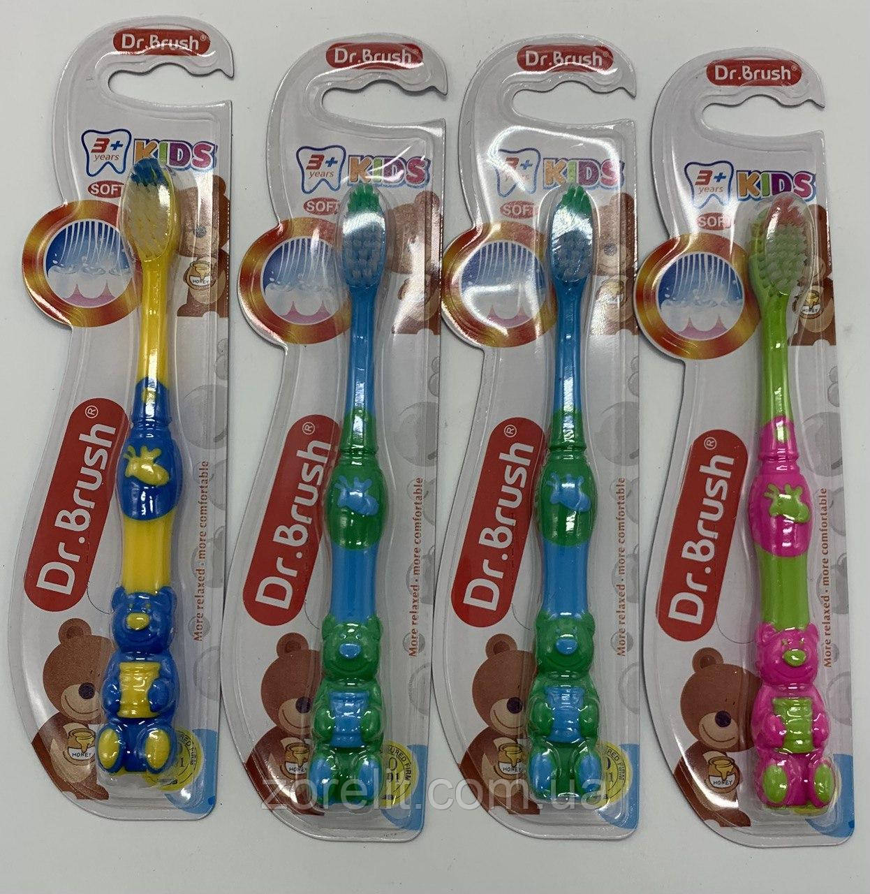 Щітка зубна дитяча Dr. Brush Kids 3+ (м'яка) 1 шт.