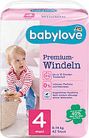 Підгузки Babylove premium Німеччина 4 (8-14кг) 42шт