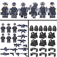 Минифигурки Камуфляжные SWAT военные солдаты спецназовцы BrickArms для Лего Lego