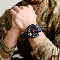 Водонепроницаемые часы для военнослужащих с украинской символикой с каучуковым ремешком