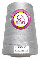 Нитка мішкозашивочна  Kiwi (Ківі) 12S/4 (1000 метрів) колір білий №301