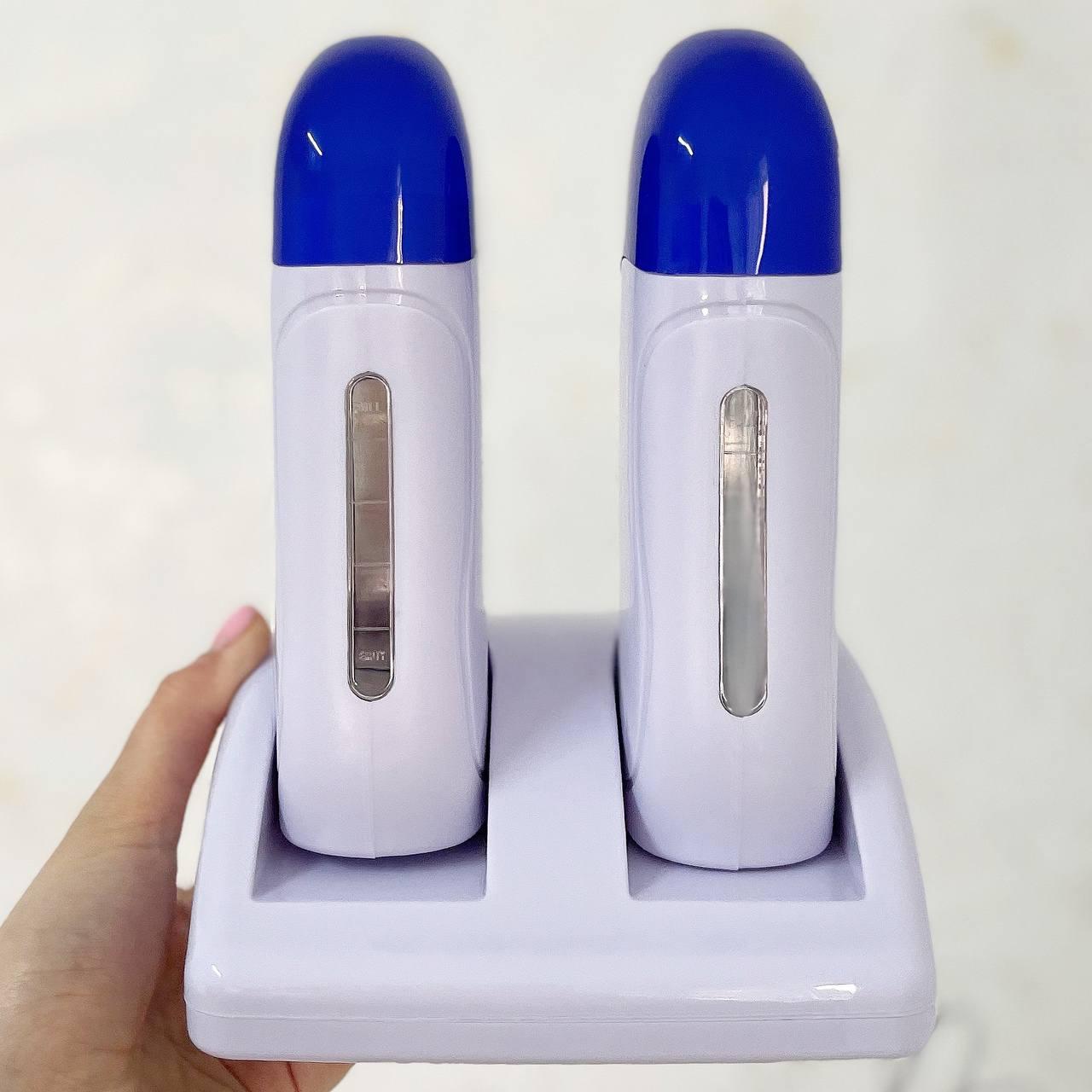 Воскоплав касетний із базою на 2 касети Depilatory wax heater (ID ...