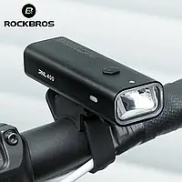 Потужна, зарядна велофара ROCKBROS RHL 400. Велосипедний USB Ліхтар з акумулятором 2000 mAh 400 люменів