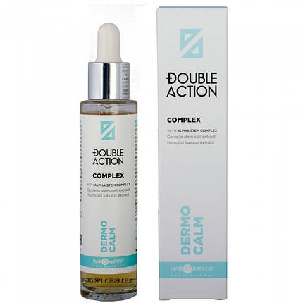 Hair Company Double Action Dermo Calm Complex — Комплекс пом'якшувальний для чутливої шкіри голови 50 мл, фото 1