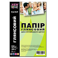 Фотобумага NEWTONE Глянцевая 230Г/м кв, 10х15см, 100л (G230C.F100)