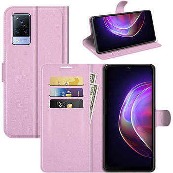 Чохол-книжка Litchie Wallet для Vivo V21 Light Pink