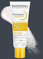 Bioderma Photoderm Aquafluide, ультралегкий флюїд для чутливої шкіри, безбарвний, SPF 50+, 40 мл