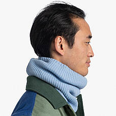 Шарф-труба Buff Knitted&Fleece Neckwarmer Rutger, Light Blue (BU 129695.704.10.00), фото 6