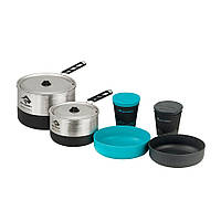 Набор посуды Sigma Cookset 2.2 от Sea To Summit, Pacific Blue/Silver (STS AKI5009-03122101)