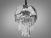 Современная хрустальная люстра на 1 лампу для гостиной, цвет хром 82211-250HR-LS