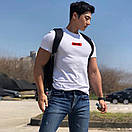 Спортивна чоловіча футболка від бренду BUTZ білого кольору, фото 2