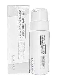 Usolab Intensive Charcoal Enzyme Powder Wash - Очищаюча ензимна пудра з деревним вугіллям, 50 мл