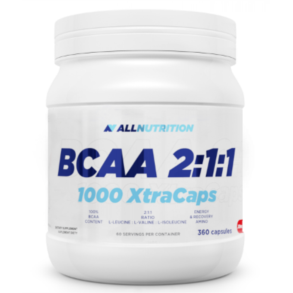 BCAA 2-1-1 1000 XtraCaps - 360 caps, фото 1