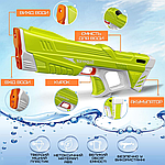 Водний Бластер на Акумуляторі Електричний Водяний Пістолет з Автоматичним Насосом Для Дітей та Дорослих Superior Зелений, фото 5