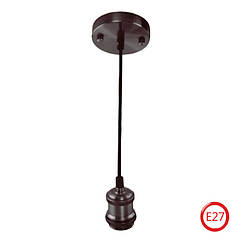 Світильник підвісний TESLA Е27 чорний перламутр