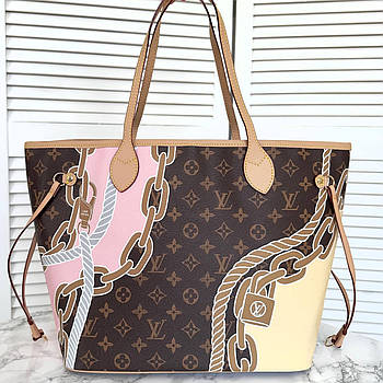 Жіноча стильна сумка Louis Vuitton Neverfull (нова колекція)