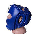 Боксерський шолом тренувальний PowerPlay 3043 Синій S, фото 3