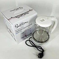 Электрочайник с подсветкой Suntera EKB-322W белый | Хороший электрический чайник | JI-814 Бесшумный чайник