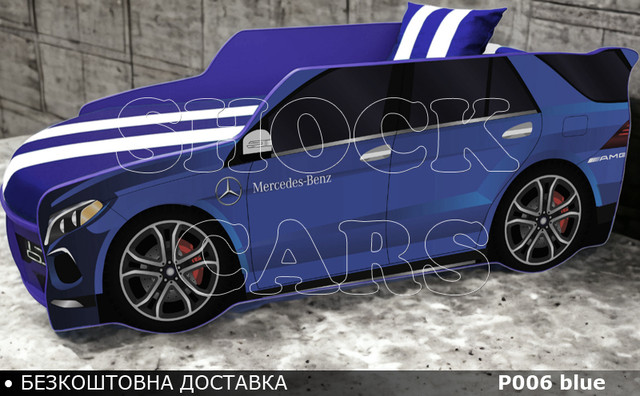 Кровать машина Премиум со встроенным матрасом купить комплект Украина Киев