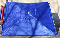 Парасоля квадратна Антивітер посилена з клапаном 2*3 метри синій