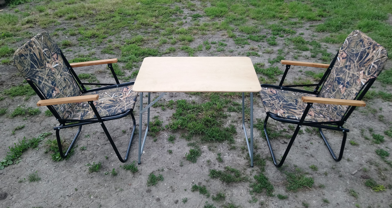Складні меблі для пікніка "Дачний" (1 стіл + 2 крісла)