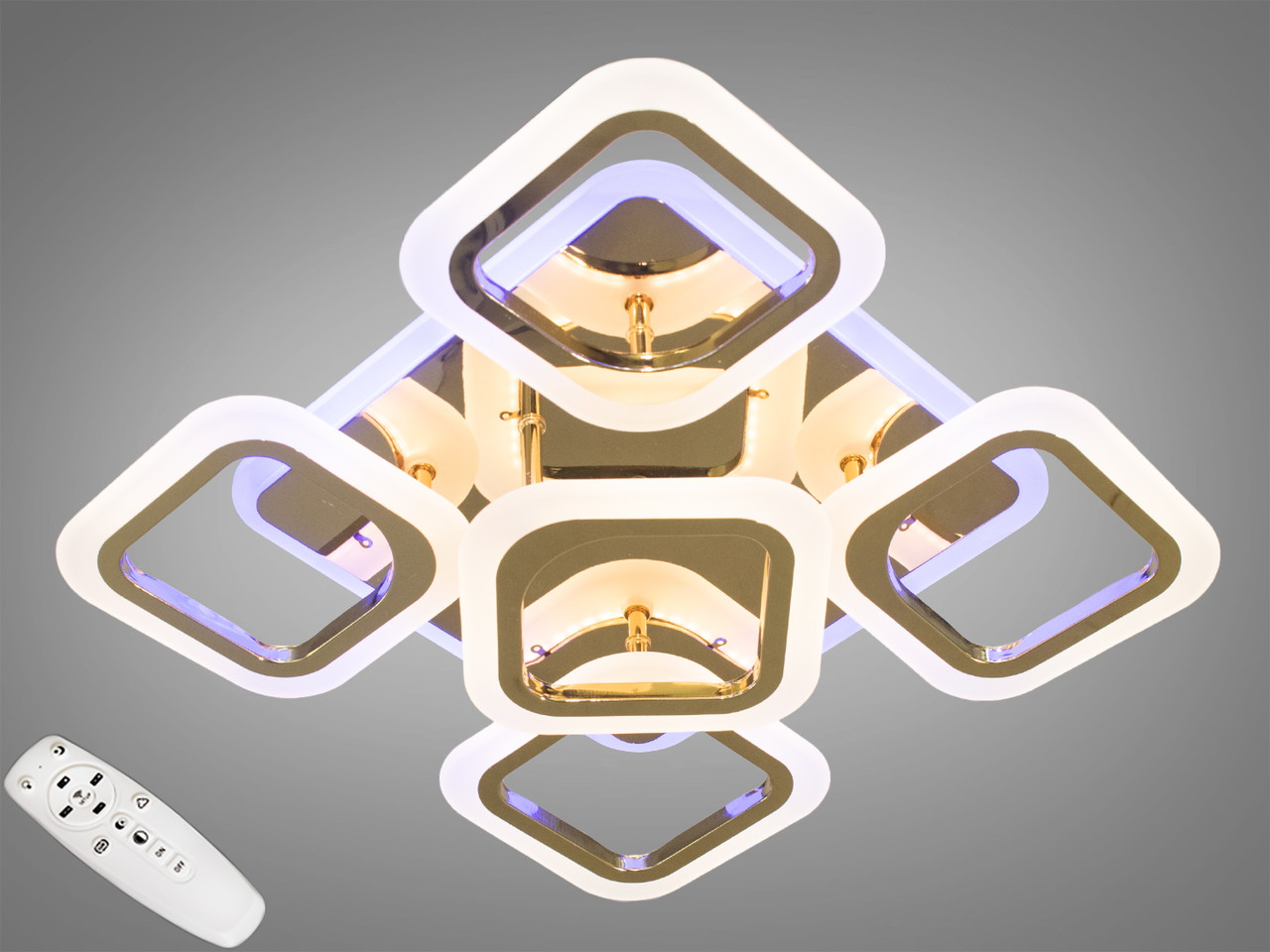 LED люстри Diasha AS8060/4+1GLED3colordimmer