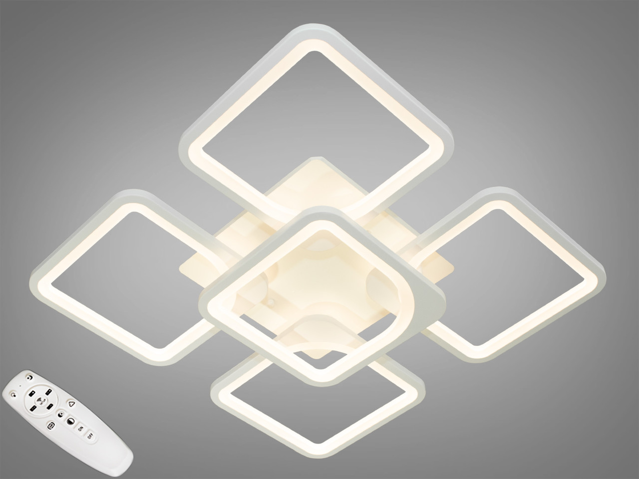 LED люстра з димером Diasha 8060/4+1WH dimmer