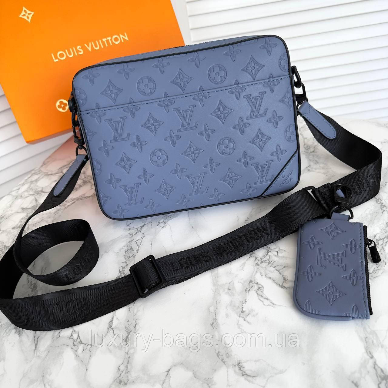 Стильна сумка-месенджер Louis Vuitton Duo (люкс якість), фото 1