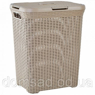Кошик для білизни Ротанг 50л, 55х45х35 см (Какао)